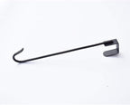 Jemeni 16" Heavy Duty Wreath Hangers for Front Door (2 Pack), 35LBS Matte Iron Over The Door Hook, No Tools Needed Black Wreath Holder