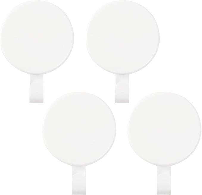 Magnetic Wreath Hanger Heavy Duty Magnet Hooks Hanging Supplies for Metal Door Refrigerator Christmas Wreaths Party Decoration Super Strong Magnetism (White, 4 Pack)
