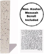 A&S Mezuzot A&S Modern Stone Mezuzah Case Design, Mezuza Cover for Scroll Protection, Easy Peel and Stick Houswarming Gift and Home Blessing (Terrazzo Beige, 6 Inches)