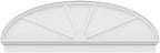 74" W x 25-3/8"H x 2-3/4"P Elliptical 4 Spoke Architectural Grade PVC Combination Pediment