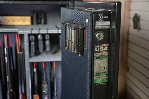 Gun Storage Solutions Magazine Holder - Safe Mag Storage Solution, Desk and Gun Locker Organizer Accessories Mount, Strong Magnet Bar, Gun Rack