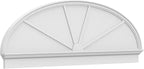 82" W x 27-3/8"H x 2-3/4"P Elliptical 4 Spoke Architectural Grade PVC Combination Pediment