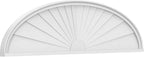 62" W x 16-1/2"H x 2" P Elliptical Sunburst Architectural Grade PVC Pediment