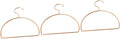 Amosfun 3pcs Metal Scarf Hanger Rack Belt Organizer Closet Hanging Organizer Semicircle Design Space-Saving