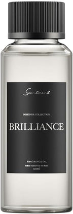 Scentiment Diffuser Oil - Brilliance Designer Collection | Aromatherapy Home Fragrance | Luxurious Scent with Notes of Saffron, Amberwood, Fir Resin (120 mL)