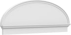 62" W x 22-3/8"H x 2-3/4"P Elliptical Smooth Architectural Grade PVC Combination Pediment