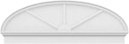 58" W x 21-3/8"H x 2-3/4"P Elliptical 3 Spoke Architectural Grade PVC Combination Pediment