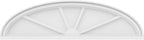 Ekena Millwork 42"W x 11-1/2"H x 2"P Elliptical 4 Spoke Architectural Grade PVC Pediment