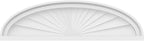 30" W x 8-1/2"H x 2" P Elliptical Sunburst Architectural Grade PVC Pediment
