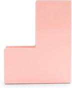 Poppin Magazine Holder - Durable Hard Plastic Magazine and File Organizer, Lacquer-Like Finish, Desk Organizer, Multiple Colors Available (Blush Pink)