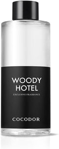 COCODOR Reed Diffuser Oil Refill/Woody Hotel /200ml / 1 Pack/Aromatherapy, Home Fragrance, Scented Oils, Oils for Reed Diffuser, Bathroom Home Decor