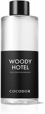 COCODOR Reed Diffuser Oil Refill/Woody Hotel /200ml / 1 Pack/Aromatherapy, Home Fragrance, Scented Oils, Oils for Reed Diffuser, Bathroom Home Decor
