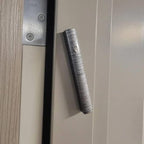 My Daily Styles Aluminum Mezuzah Case, Striped Modern Design, Indoor Outdoor, 5 Inch, Weather Proof (Grey)