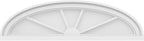 Ekena Millwork 30"W x 8-1/2"H x 2"P Elliptical 4 Spoke Architectural Grade PVC Pediment