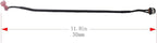 290160 DC Power Jack Wire Harness, Compatible with NordicTrack, ProForm, FreeMotion, Epic Elliptical Machines – Replaces Lower Power Port Connector, 11.8in Cable