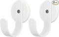 Linwnil 2 Pack Magnetic Wreath Hanger Wreath Holder Wreath Hanger Hook for Metal Front Door for Christmas Decorations (Black) (White, 43mm)