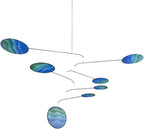 Ocean Blue Lumen Modern Indoor Mobile, Horizontal Style, 22" x 42", American Made