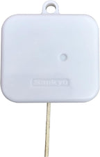 BinkeGG Play (Always with Me) White Plastic Pull String Cord Music Box with Sankyo Musical Movement (65 Tunes Option)