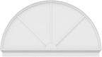 76"W x 44-3/4"H x 2-3/4"P Half Round 3 Spoke Architectural Grade PVC Combination Pediment