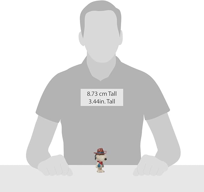Enesco Peanuts by Jim Shore Snoopy Cowboy Miniature Figurine, 3.44 Inch, Multicolor