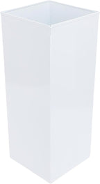Umbrella Stand, Umbrella Holder for Entryway, Metal Square Umbrella Rack Organizer Freestanding, for Canes Walking Sticks (White)