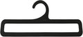 10PCS Plastic Scarf Hanger 17cm for Scarves Belts Towels Tie Rings Multifunctional Clothes Hangers Wardrobe Storage Racks Suitable for Storing Scarves Belts Ties Shawls Black