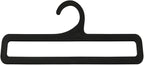 10PCS Plastic Scarf Hanger 17cm for Scarves Belts Towels Tie Rings Multifunctional Clothes Hangers Wardrobe Storage Racks Suitable for Storing Scarves Belts Ties Shawls Black