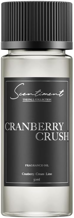 Scentiment Diffuser Oil - Cranberry Crush Fall Collection | Aromatherapy Home Fragrance | Luxurious Scent with Notes of Berries, Ginger, Lime (50ml)
