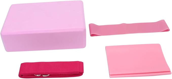 Yoga Tool Kit Yoga Mat Straps Blocks Resistance Ring Latex Pull Towel Stretching Accessories Fitness Set