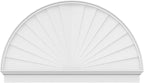 64"W x 38-3/4"H x 2-3/4"P Half Round Sunburst Architectural Grade PVC Combination Pediment