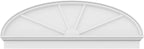 64" W x 22-7/8"H x 2-3/4"P Elliptical 4 Spoke Architectural Grade PVC Combination Pediment