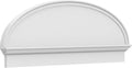 54" W x 20-3/8"H x 2-3/4"P Elliptical Smooth Architectural Grade PVC Combination Pediment