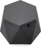 FREELOVE Concrete Ashtray with Lid & Stainless Steel Ashtrays for Cigarettes, Cement Ash Tray Smoking Holder Indoor Smokeless Outdoor Windproof Patio Home Office Cool Decor(Dark Grey, Large)