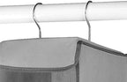 Whitmor Hanging Shoe Shelves - 8 Section - Closet Organizer - Grey