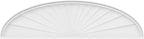 66" W x 17-1/2"H x 2" P Elliptical Sunburst Architectural Grade PVC Pediment