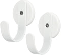 Magnetic Wreath Hanger, 2 Pack Heavy Duty Magnets with Hook for Refrigerator, Christmas Decoration Magnetic Hooks for Metal Front Door, Cruise Hook Hanger for Hanging Cabins Grill Coat Pattern (White)