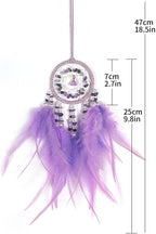 Dream Catchers for Cars,Boho car Decor,Small Feather Dream Catcher Hanging Car Deco Accessories for Women (Pink)