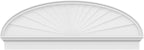 60" W x 21-7/8"H x 2-3/4"P Elliptical Sunburst Architectural Grade PVC Combination Pediment