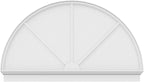 72"W x 42-3/4"H x 2-3/4"P Half Round 3 Spoke Architectural Grade PVC Combination Pediment