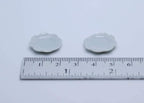 10 Handcrafted White Ceramic Decorative Plates – Home Décor Accents for Display & Artistic Arrangements
