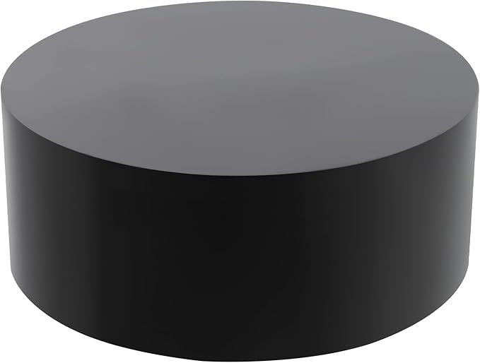 Round Display Pedestal Stand, Event Decor Display Plinth Stands, Bridal Shop Cylinder Plinth Raiser Table, Party Event Decor Circle Pedestal Stand for Boutiques Model Air Conditioner Heightening (Black, 19.7*7.9in)