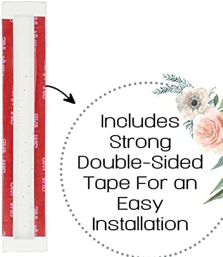 A&S Modern Stone Mezuzah Case Design, Mezuza Cover for Scroll Protection, Easy Peel and Stick Houswarming Gift and Home Blessing (Terrazzo Blue/Green, 6 Inches)