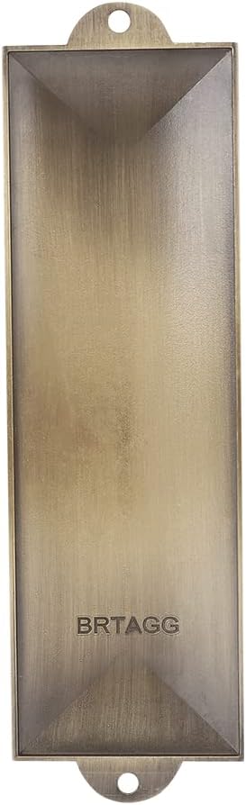 BRTAGG Mezuzah Case with Double Sided Tape, 5.5" Tall, Spanish & Hebrew Scripture, Bronze, Easy Peel and Stick Mezuzah Cover Jewish Gifts (for 4 Inches Scroll)
