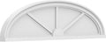 40" W x 11" H x 2" P Elliptical 3 Spoke Architectural Grade PVC Pediment