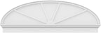 68" W x 23-7/8"H x 2-3/4"P Elliptical 4 Spoke Architectural Grade PVC Combination Pediment