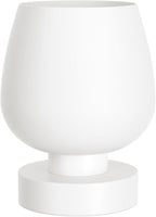 Seealle Touch Bedside Table Lamp Set of 2 - Small Bedside Lamp for Bedroom Living Room Night Stands, Desk Lamp with White Glass Shade for Small Spaces, 3 Way Dimmable, LED Bulbs, Gifts