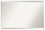 Amanti Art White Wall Mirror 25x37 Svelte White Rectangle Bathroom Mirror for Wall Decor Living Room, Large Modern Wood Frame, Hangs Horizonally and Vertically, Bathroom Decor, Beveled Edge