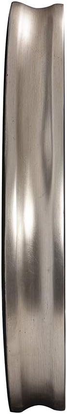 Howard Elliott Patterson Convex Round Hanging Accent Wall Mirror, Matte Black and Silver Leaf, for Bedroom Entrway or Any Room, 16 Inch