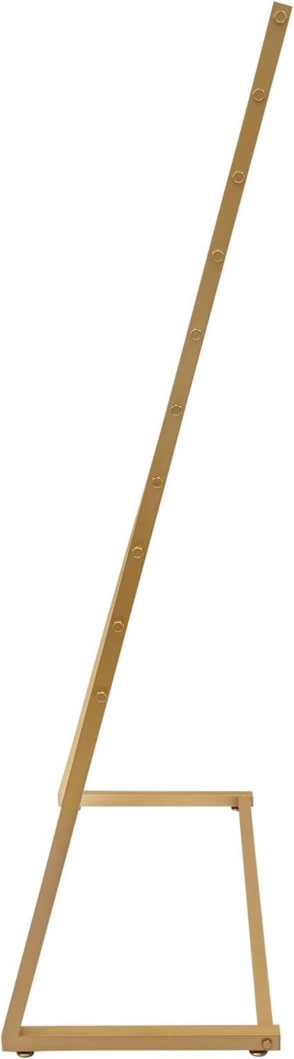 Scarf Organizer, Metal Hijab Organizer, 10 Tier Scarf Holder Hanger for Multiple Scarves, Freestanding Hijab Stand Belt Pants Hanging Rack for Home, Commercial, Clothing Store (Gold, 80cm)