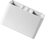OSALADI White Umbrella Stand with Drain Tray Space-Saving Organizer Rack for Home Office Dormitory Rounded Corners with Positioning Grooves Suitable for Folding and Standard Umbrellas